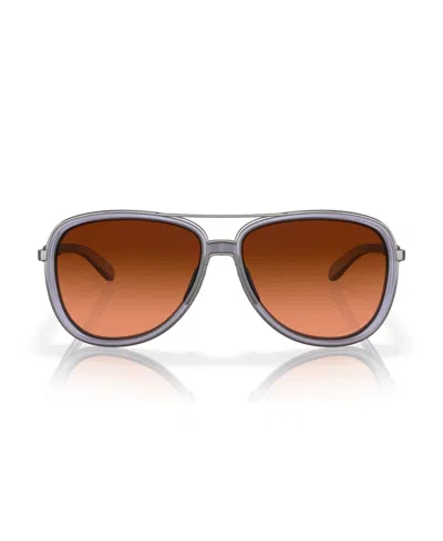 Oakley Split Time Sunglasses In Matte Trans Lilac
