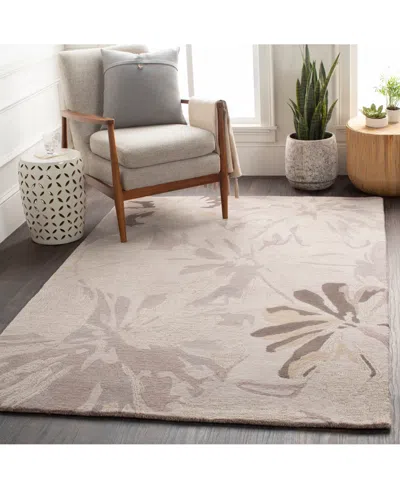 Livabliss Athena Ath-5135 Taupe 4' X 6' Area Rug In Brown