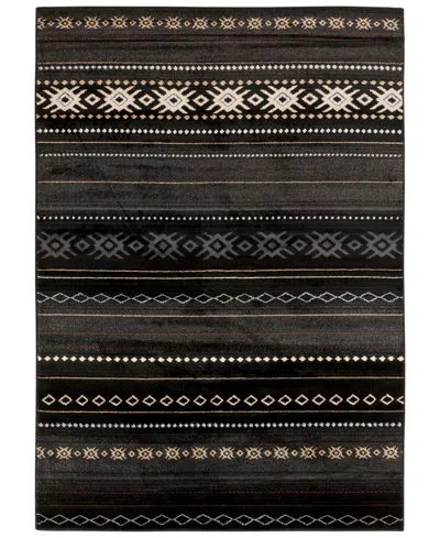 Livabliss Paramount Par-1047 6'7" X 9'6" Area Rug In Black