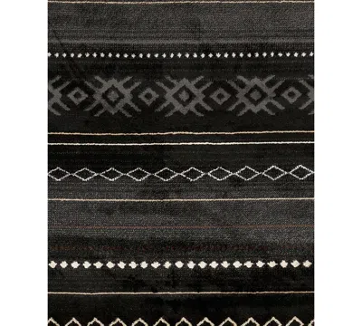 Livabliss Paramount Par-1047 6'7" X 9'6" Area Rug In Black