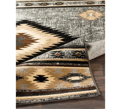 Livabliss Paramount Par-1094 5'3" X 7'9" Area Rug In Gray