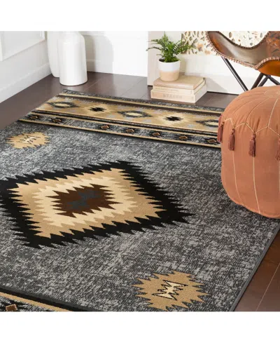 Livabliss Paramount Par-1094 5'3" X 7'9" Area Rug In Gray