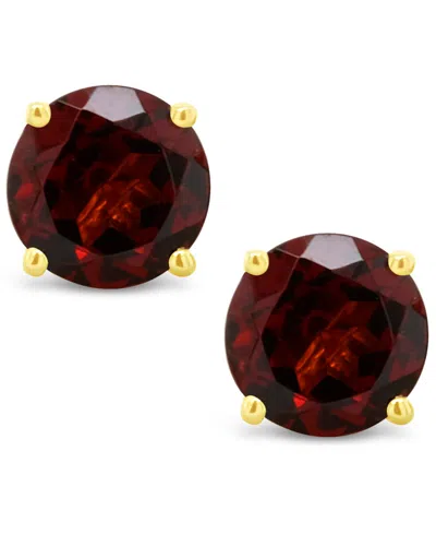 Macy's Garnet (1-1/5 Ct. T.w.) Stud Earrings In 14k White Or Yellow Gold