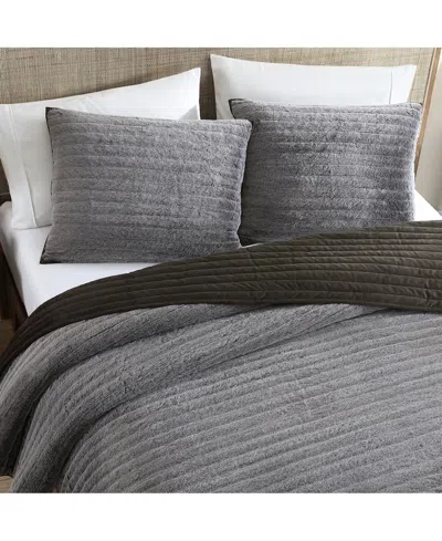 Ugg Polar Faux-fur Reversible 2-pc. Quilt Set, Twin/twin Xl In Brown