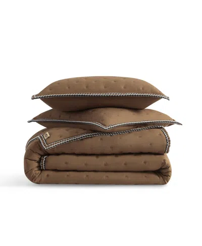 Ugg Devon  Braid Quilt Set, Twin/twin Xl In Brown