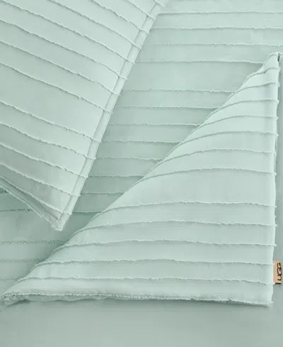 Ugg Closeout!  Devon Textured 3-pc. Comforter Set, Full/queen In Gray