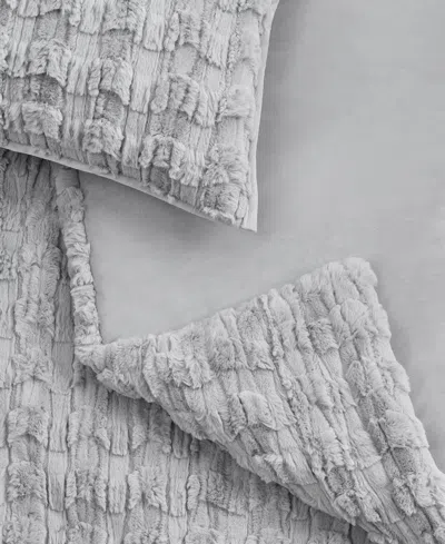 Ugg Denai Faux Fur Reversible 3-pc. Comforter Set, Full/queen In Gray