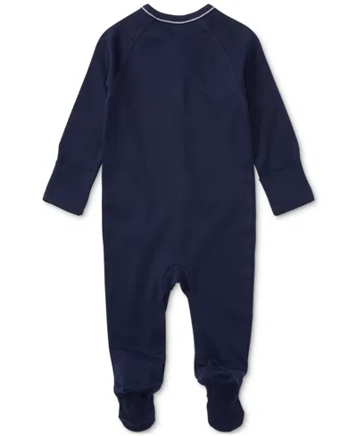 Polo Ralph Lauren Baby Boys Cotton Footed Coverall In Blue