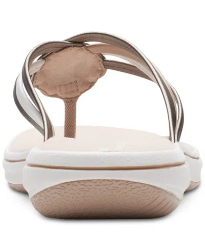 Clarks Women's Breeze Coral Thong Sandals In Pink