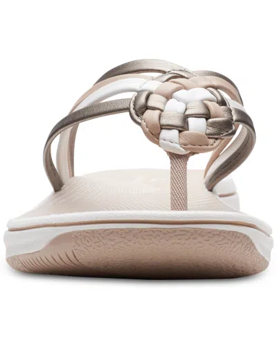 Clarks Women's Breeze Coral Thong Sandals In Pink