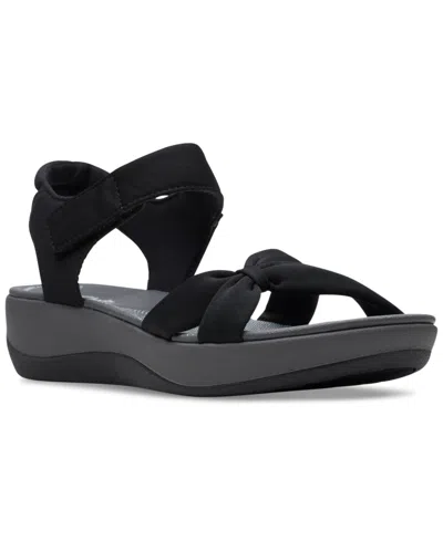 Clarks Women's Clouldsteppers Arla Shore Strappy Sport Sandals In Black