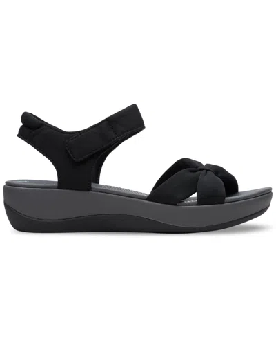Clarks Women's Clouldsteppers Arla Shore Strappy Sport Sandals In Black