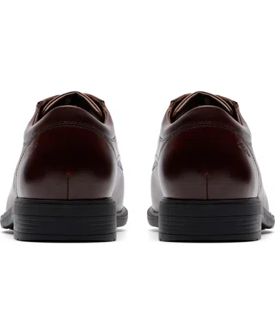 Clarks Men's Steadwell Cap Dress Shoe In Brown
