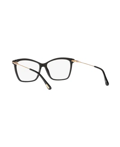 Tom Ford 56mm Square Optical Glasses In Black