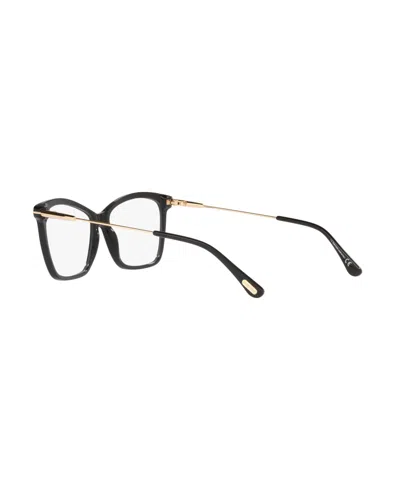 Tom Ford 56mm Square Optical Glasses In Black