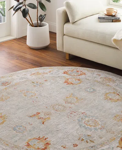 Livabliss Avant Garde Avt-2310 7'10"x7'10" Round Area Rug In Sand