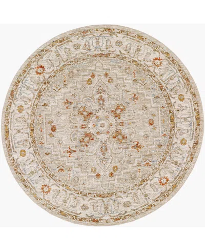 Livabliss Avant Garde Avt-2314 7'10"x7'10" Round Area Rug In Sand