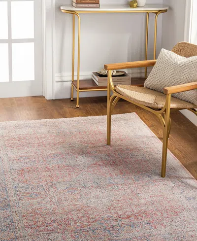 Livabliss Subtle Sub-2300 5'3" X 7' Area Rug In Pink