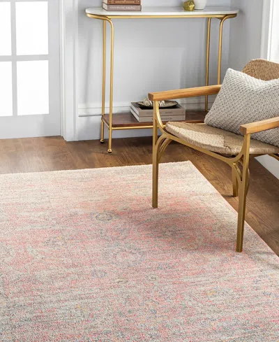 Livabliss Subtle Sub-2317 5'3" X 7' Area Rug In Pink