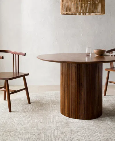 Livabliss Masterpiece High-low Mpc-2308 5'3" X 5'3" Round Area Rug In Gray