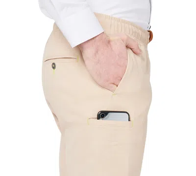 Society Of Threads Men's Slim Fit Khaki Drawstring Pants In Pink