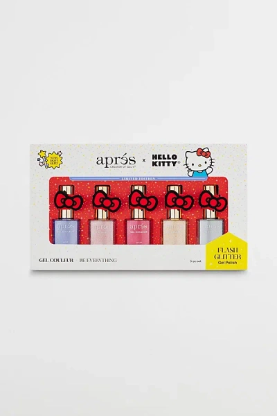 Aprés Nail X Sanrio Flash Glitter Gel Couleur Set In Hello Kitty Best Friends At Urban Outfitters In Multi