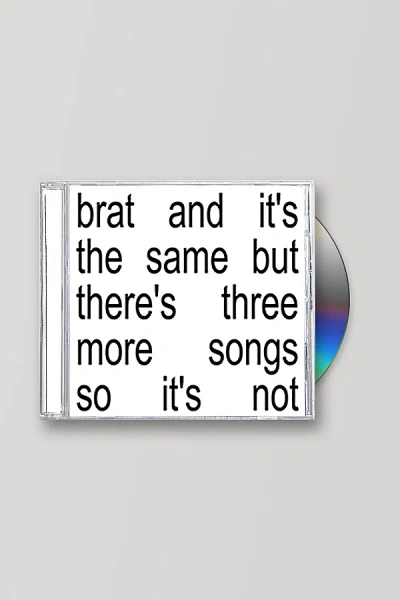 Urban Outfitters Charli Xcx - Brat And It's The Same But There's Three More Songs So It's Not Cd In Silver At Urban O