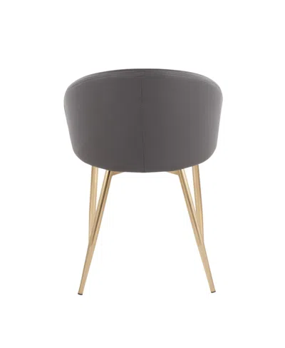 Lumisource Claire Contemporary Glam Chair Leather