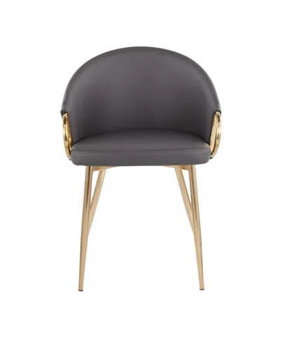 Lumisource Claire Contemporary Glam Chair Leather