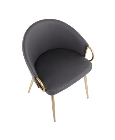 Lumisource Claire Contemporary Glam Chair Leather