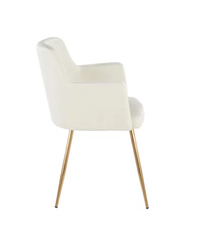 Lumisource Andrew Contemporary Dining Accent Chair, 2 Piece Set