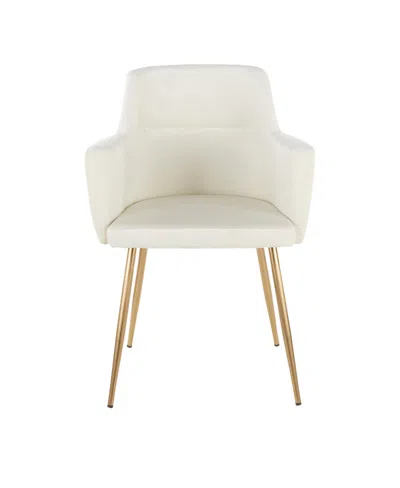 Lumisource Andrew Contemporary Dining Accent Chair, 2 Piece Set