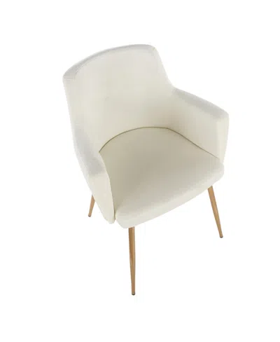 Lumisource Andrew Contemporary Dining Accent Chair, 2 Piece Set