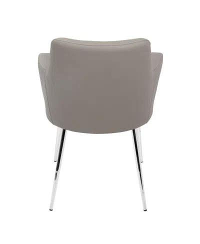 Lumisource Andrew Contemporary Dining Accent Chair, 2 Piece Set