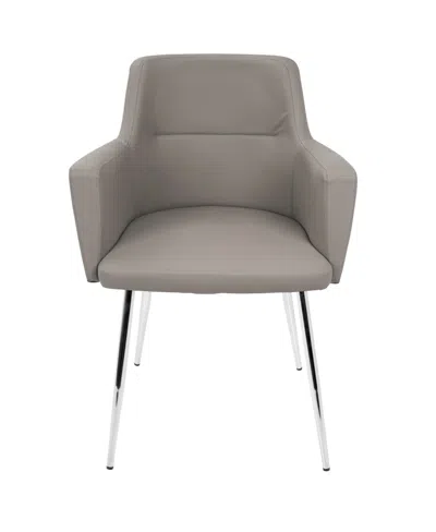 Lumisource Andrew Contemporary Dining Accent Chair, 2 Piece Set