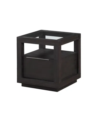 Macy's Tivie 22" Wood End Table In Brown