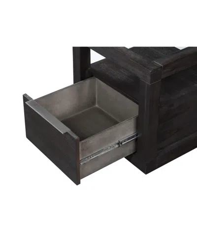 Macy's Tivie 22" Wood End Table In Brown