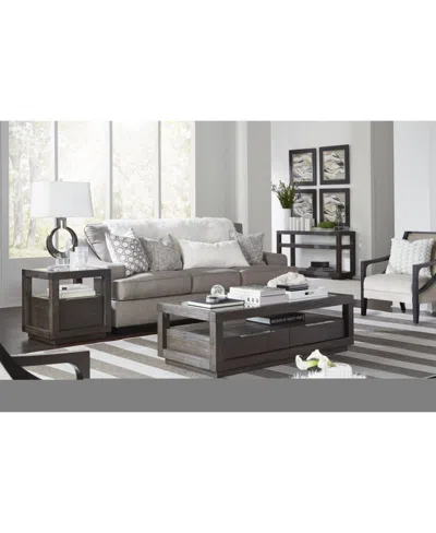 Macy's Tivie 22" Wood End Table In Brown