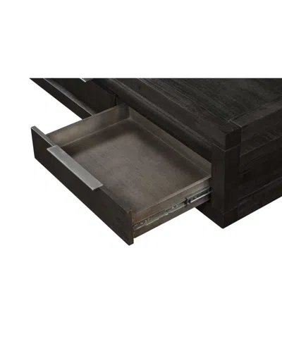 Macy's Tivie 54" Wood Coffee Table In Brown