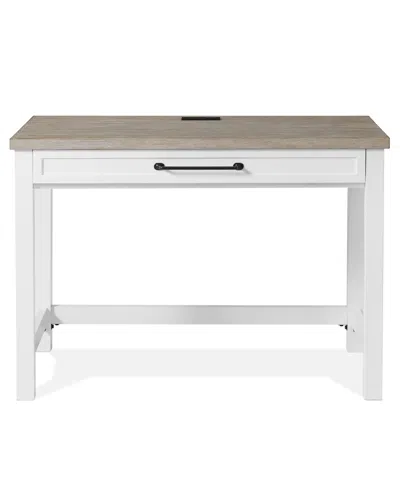 Macy's Finn 42" Wood Drop Front Drawer Writing Desk