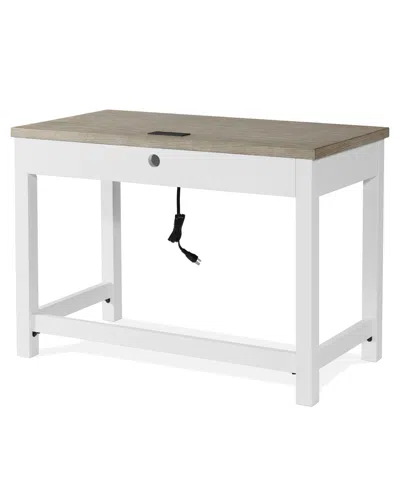 Macy's Finn 42" Wood Drop Front Drawer Writing Desk