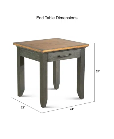 Macy's Steve Silver Bear Creek 24" Wide Wooden End Table