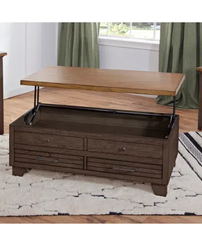 Macy's Steve Silver Bear Creek 46" Lift-top Cocktail Table With Casters