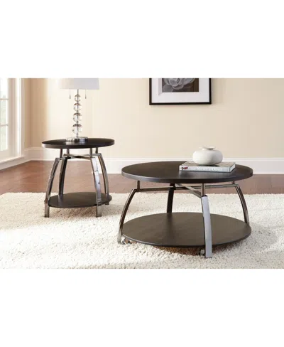 Macy's Steve Silver Coham 35" Round Laminate Top Cocktail Table