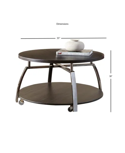Macy's Steve Silver Coham 35" Round Laminate Top Cocktail Table