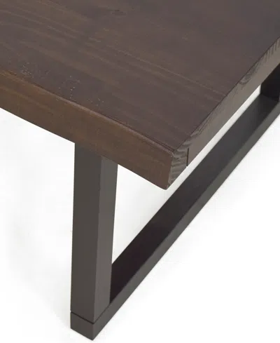 Macy's Closeout Steve Silver Jennings 48" Solid Wood Live Edge Cocktail Table