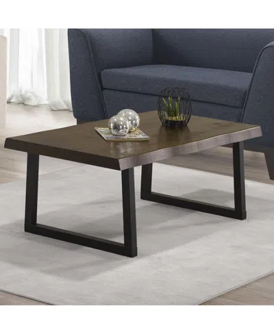 Macy's Closeout Steve Silver Jennings 48" Solid Wood Live Edge Cocktail Table