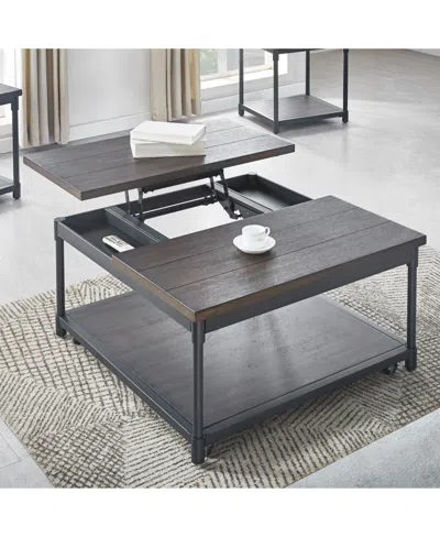 Macy's Steve Silver Prescott 36" Square Metal Lift-top Cocktail Table