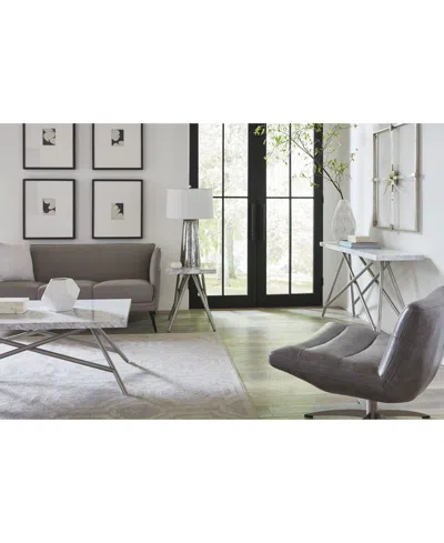 Macy's Coral Carrara Marble Coffee Table