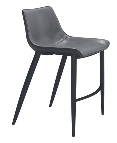 Zuo 43" Steel, Polyurethane Magnus Bar Chair